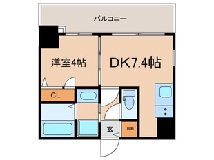 ｻﾞ･ﾚｼﾞﾃﾞﾝｽﾊﾟｰｸ久屋大通の物件間取画像